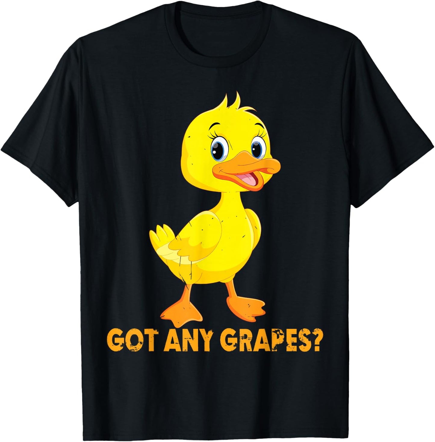 Got Any Grapes? Funny Saying Duck Lover Apparel T-Shirt - T-Shirt | Black