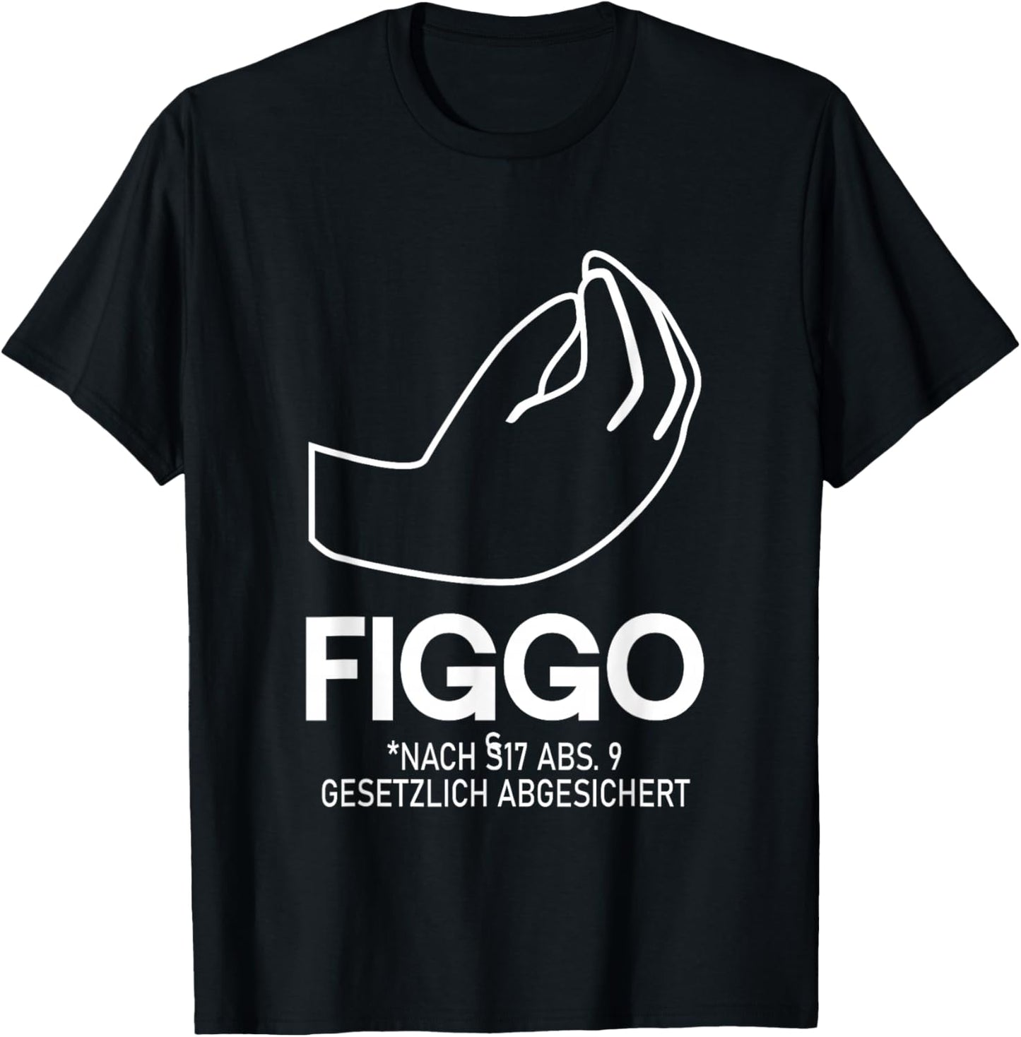 Figgo Ficko | Legally Secured | Percy , black T-Shirt - T-Shirt | Black