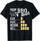 Funny BBQ Art Women Grilling Meat Smoking Barbecue T-Shirt - T-Shirt | Black