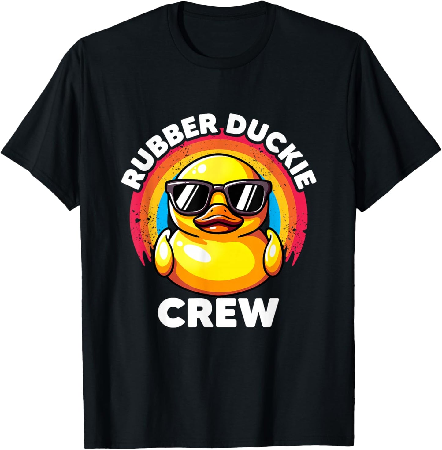 Rubber Duckie Crew I Love Ducks Lovers Funny Rubber Duck T-Shirt - T-Shirt | Black