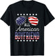 All American Boyfriend 4th of July Sunglasses Family T-Shirt - T-Shirt | Black