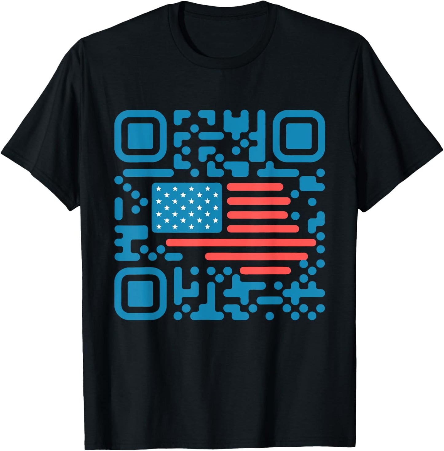 Trump Dance Troll QR Funny President Trump Dance Code Back T-Shirt - T-Shirt | Black