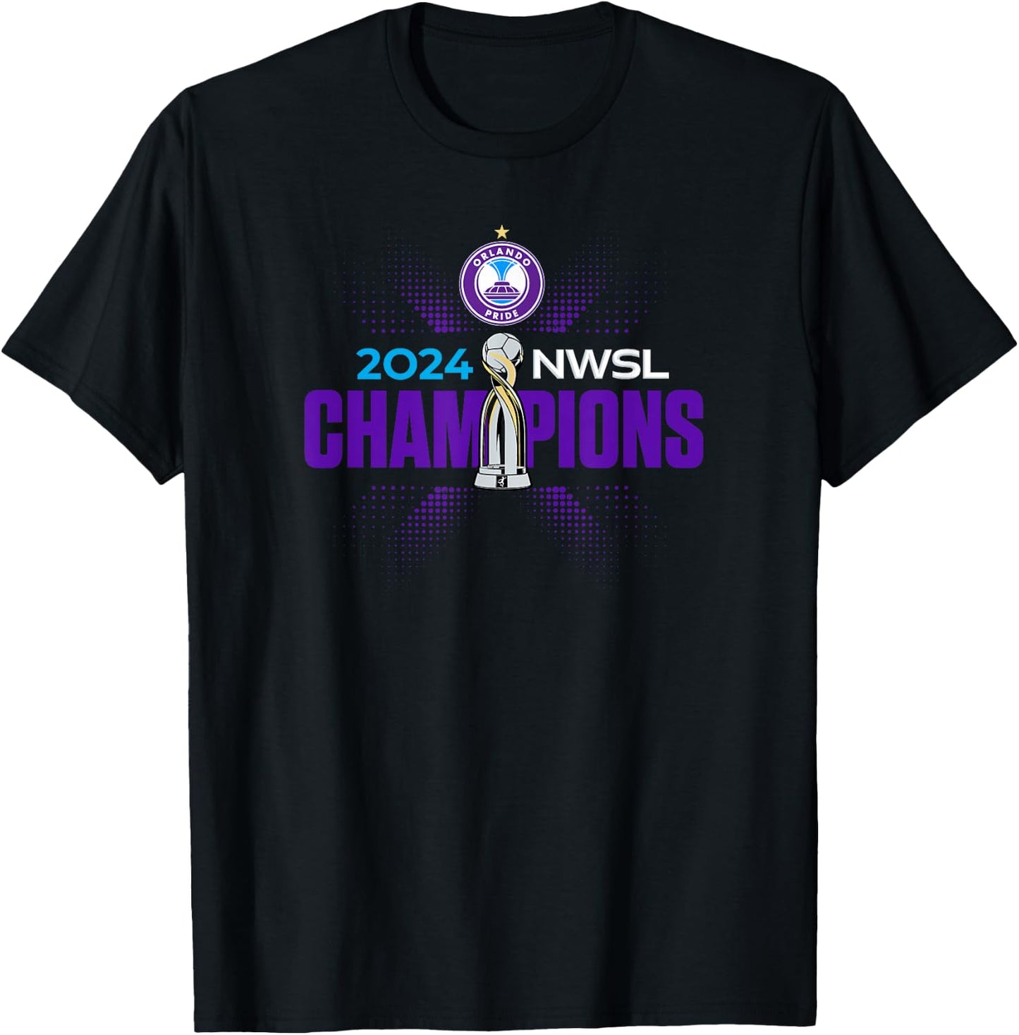 NWSL Orlando Pride 2024 Champions T-Shirt - T-Shirt | Black