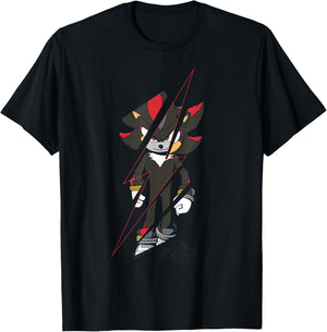 Sonic The Hedgehog 3 - Shadow Bolt T-Shirt - T-Shirt | Black