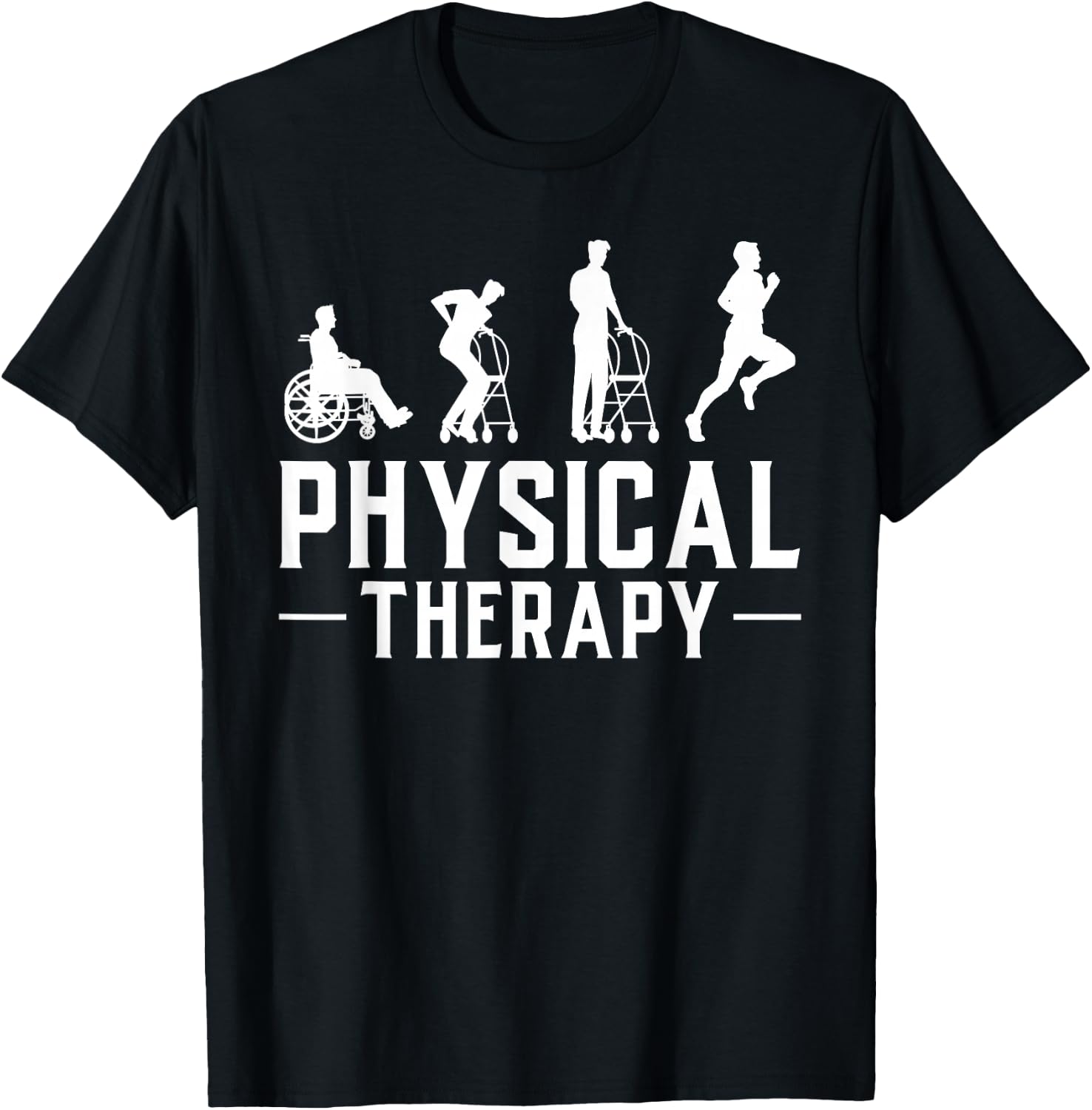 Physical Therapist Gift Physiotherapy Physical Therapy T-Shirt - T-Shirt | Black