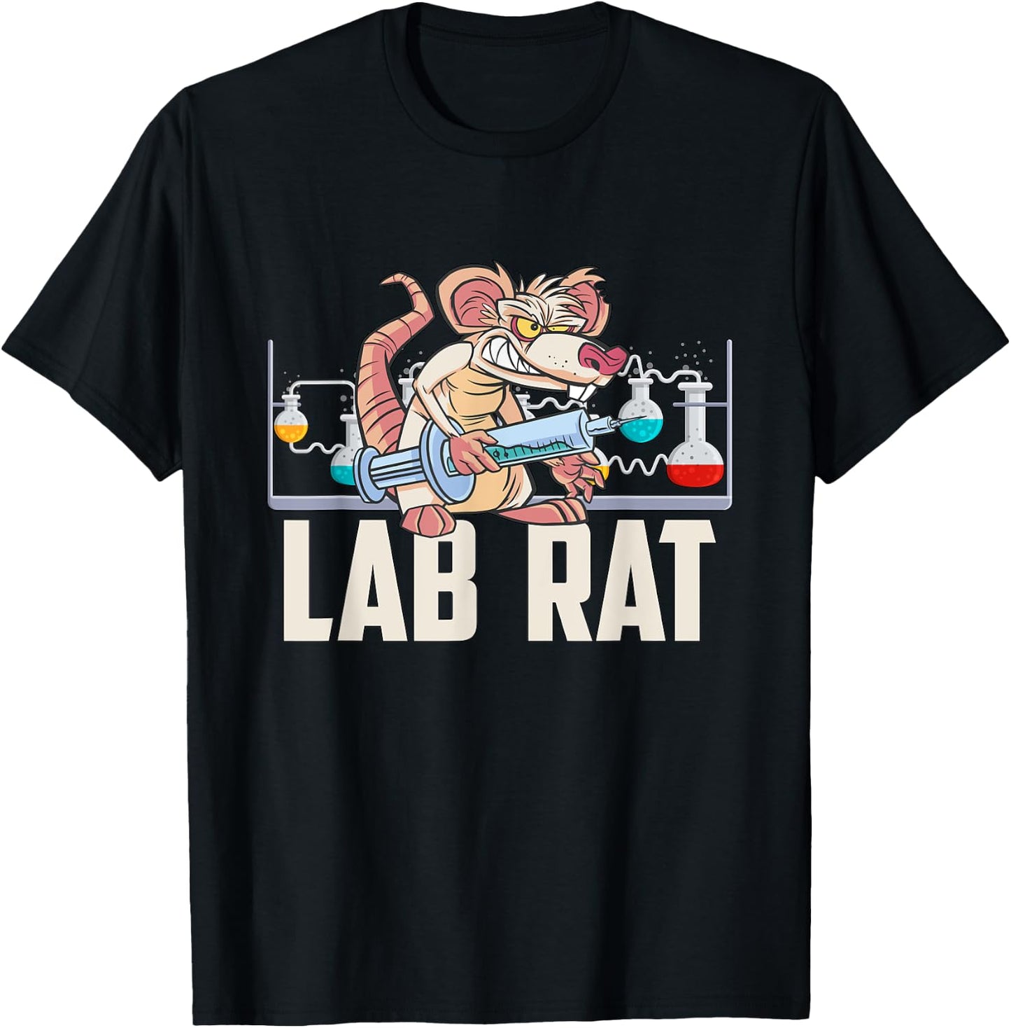 Lab Rat Scientist Loves Medical Technologist Lab Technician T-Shirt - T-Shirt | Black