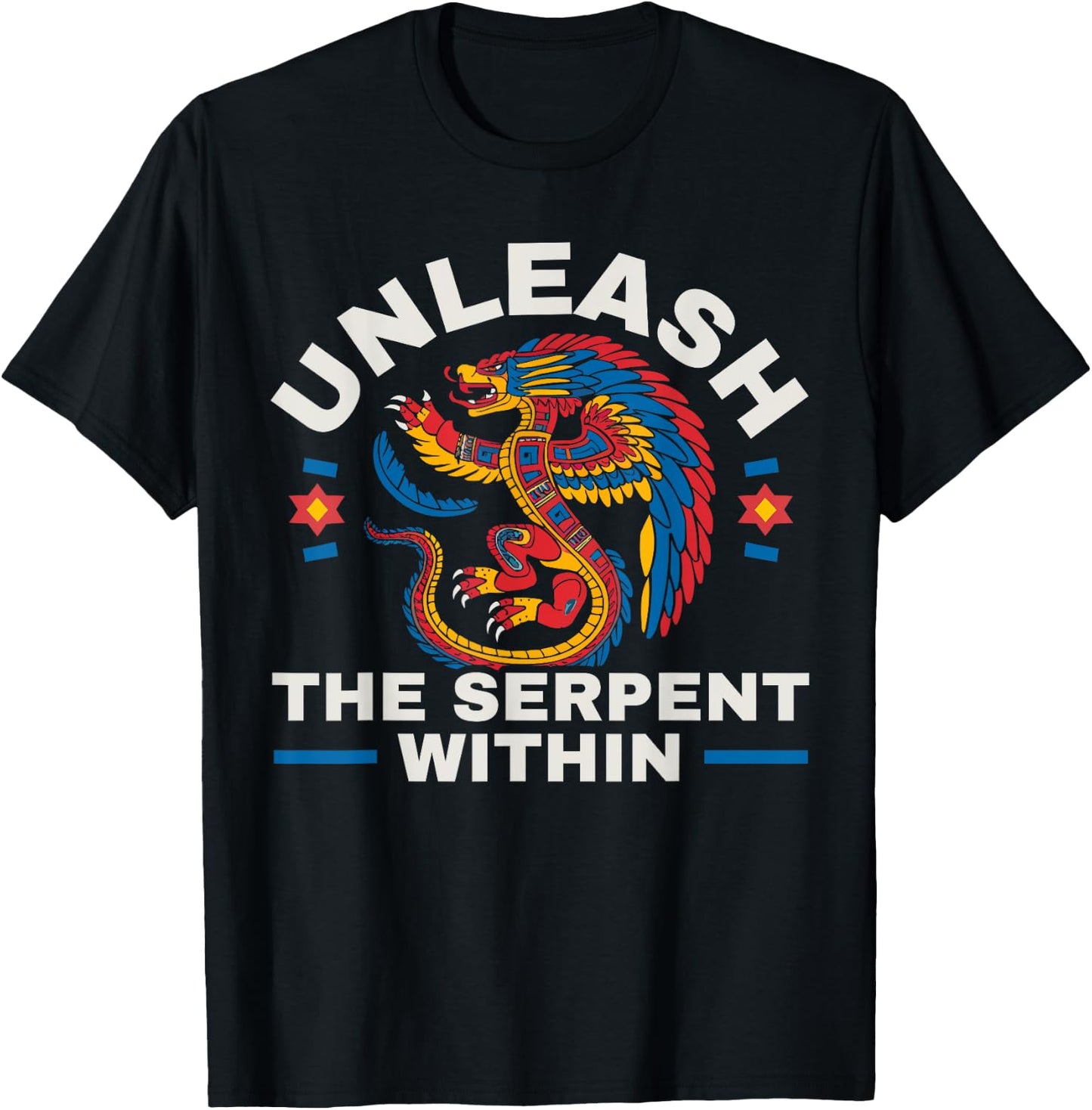 Aztec God Aztec Culture Mayan Indigenous Quetzalcoatl T-Shirt - T-Shirt | Black