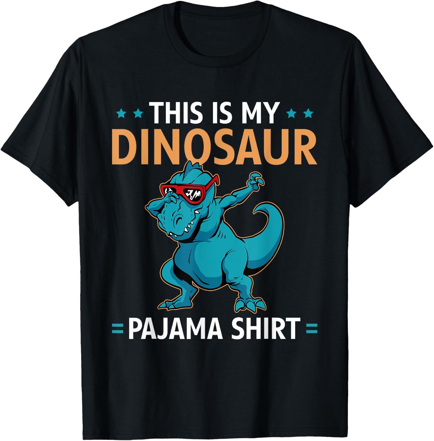 This Is My Dinosaur Pajama Shirt Dinosaur Pajamas T-Shirt - T-Shirt | Black