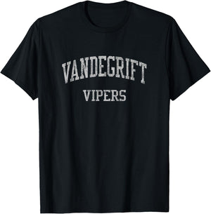 Vandegrift High School HS Austin TX Vintage Sports T-Shirt - T-Shirt | Black