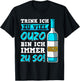 Ouzo Party Griechenland Alkohol Anstoßen Schnaps Saufen T-Shirt - T-Shirt | Black