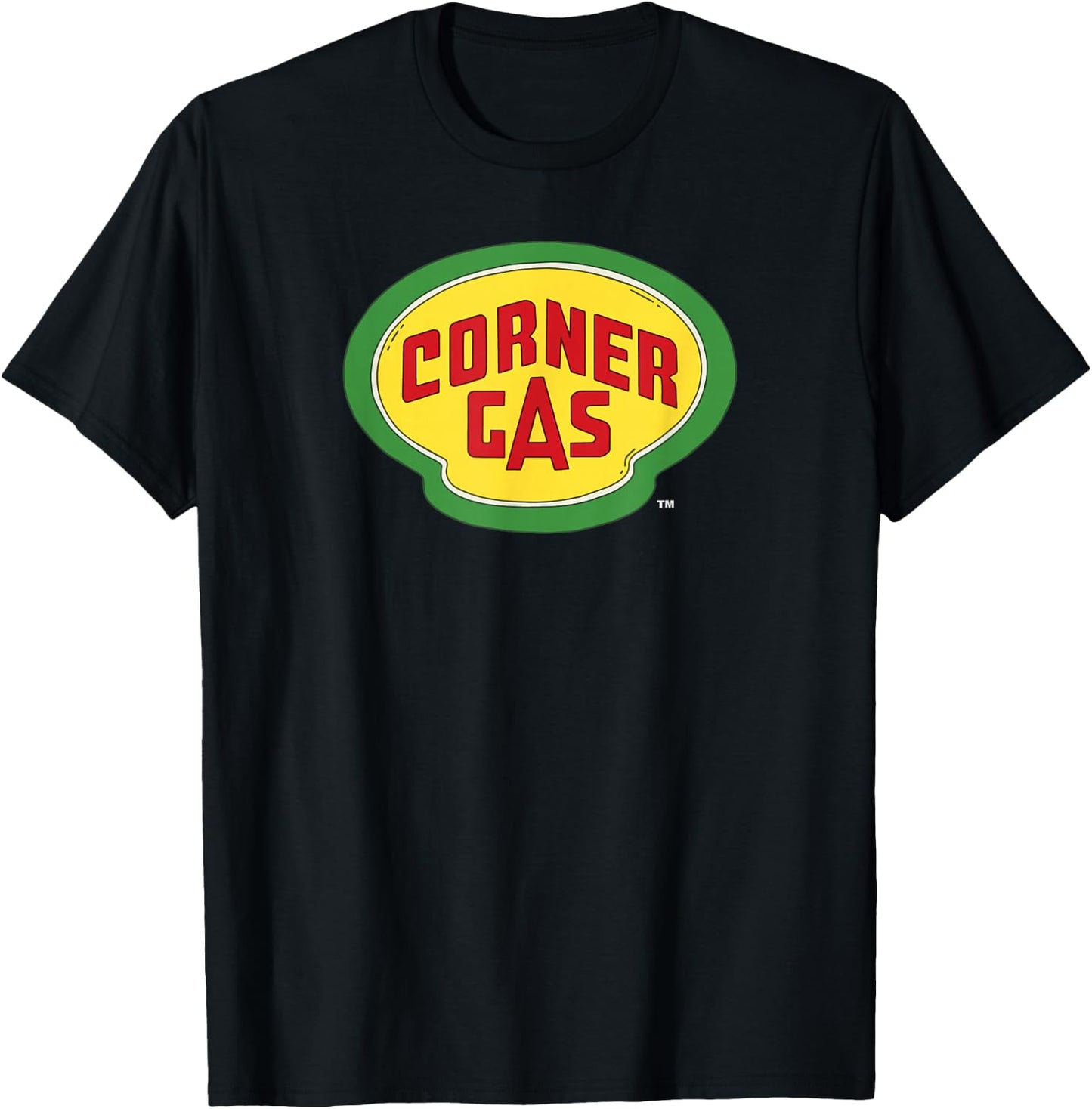 Corner Gas: Logo w/White Text Small T-Shirt - T-Shirt | Black