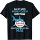 Shark Carnival Fish Costume Helau Fancy Dress Human Costume , black T-Shirt - T-Shirt | Black
