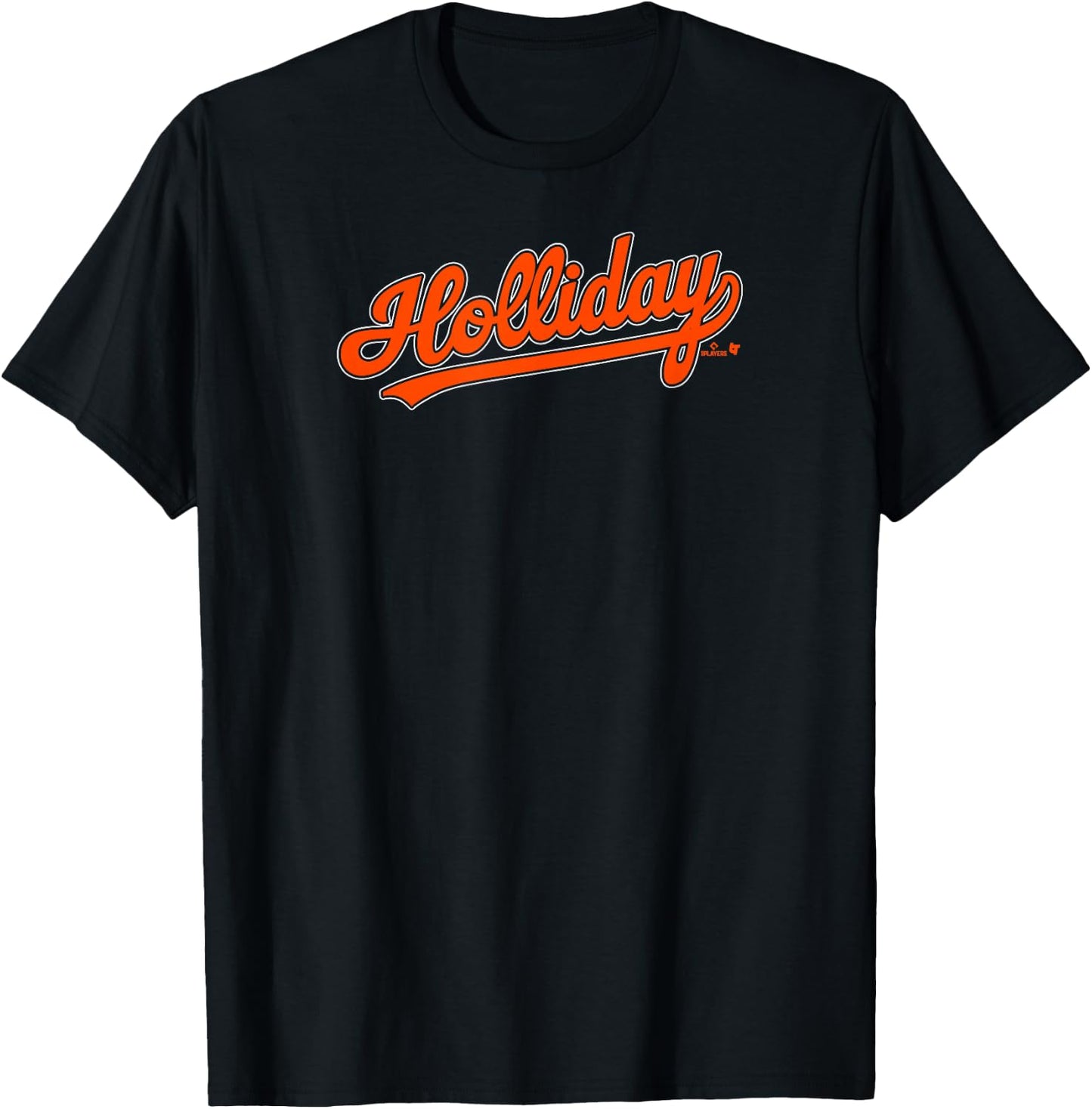 Jackson Holliday: Jersey Front Back #7 - Baltimore Baseball T-Shirt - T-Shirt | Black