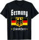 Frankfurt Germany German Flag Tourist Souvenir T-Shirt - T-Shirt | Black