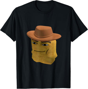 Chicken Nugget Cowboy Meme T-Shirt - T-Shirt | Black