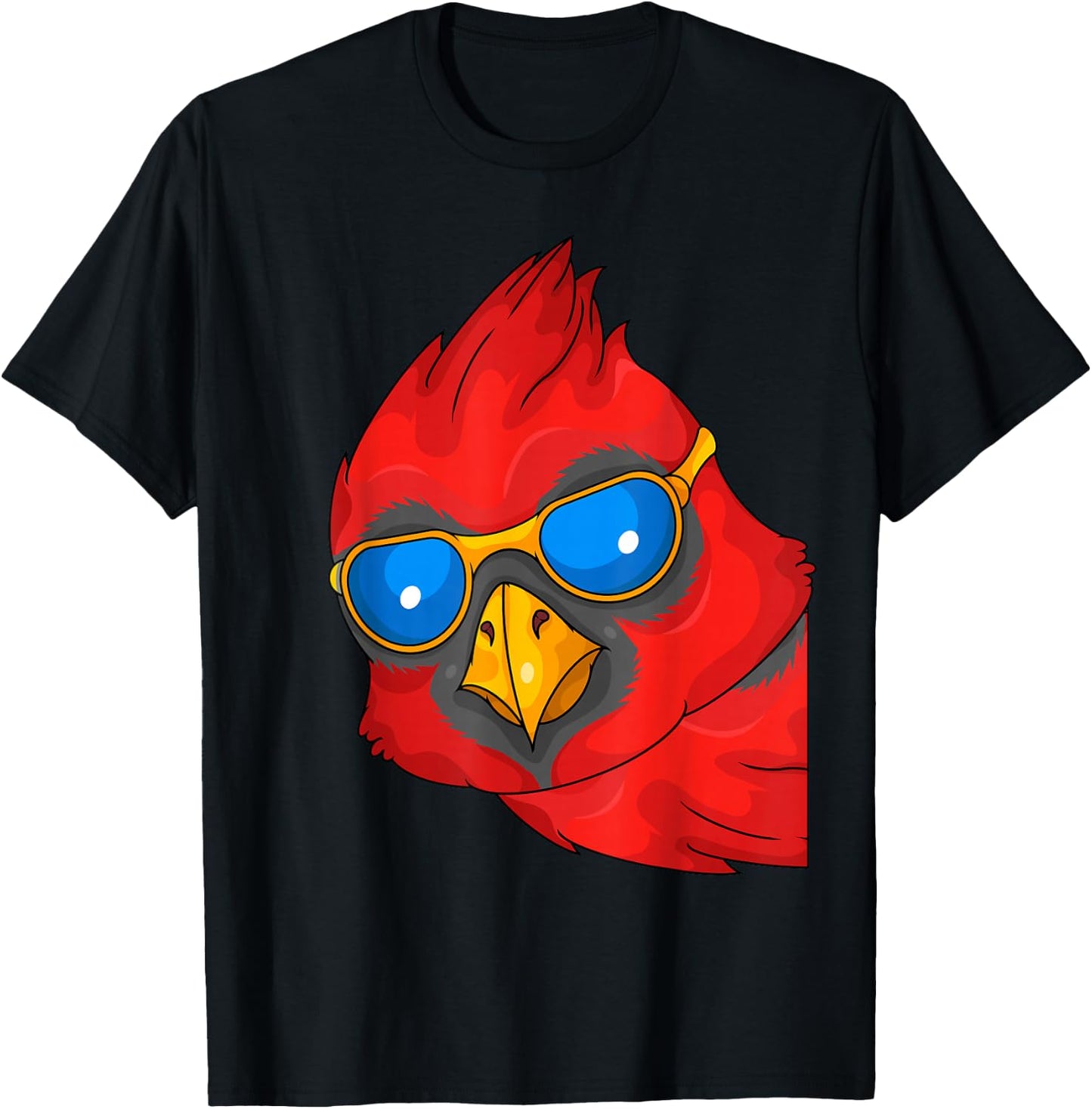 Northern Cardinal Bird Lover Men Bird Watching Cardinal T-Shirt - T-Shirt | Black