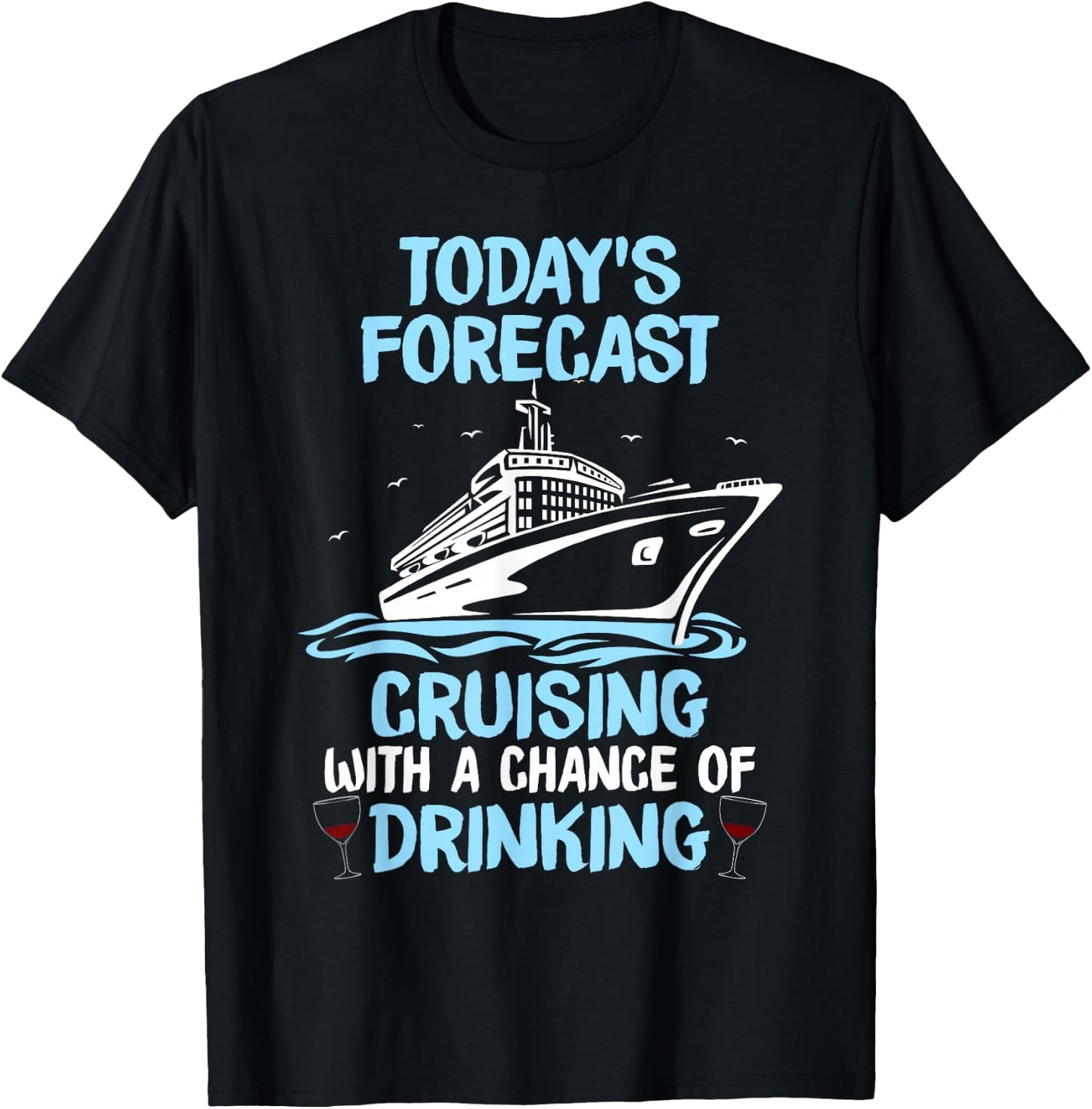 Funny Cruise Design Women Cruising Boat Trip Lovers Small T-Shirt - T-Shirt | Black