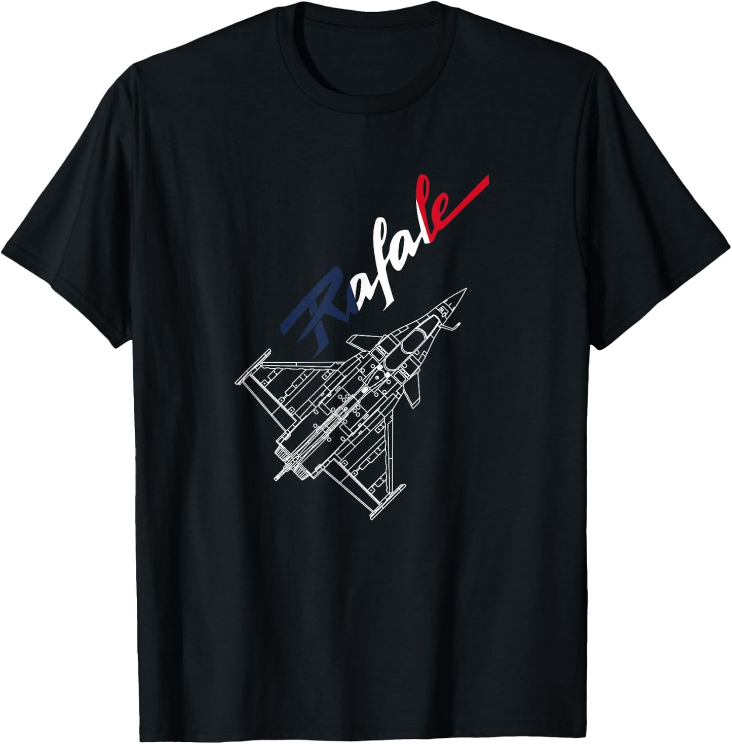 Dassault Rafale French Flag , Black, S T-Shirt - T-Shirt | Black