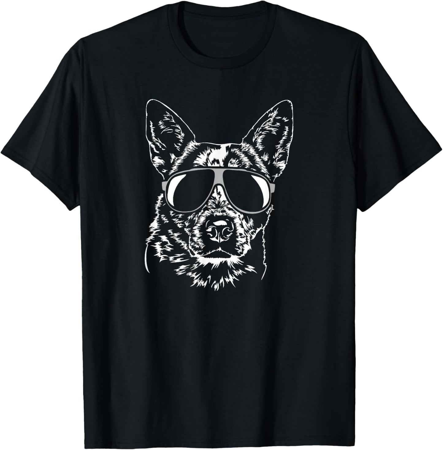 Funny Blue Heeler dog hund Shirt gift breed Women Girls Kids T-Shirt - T-Shirt | Black
