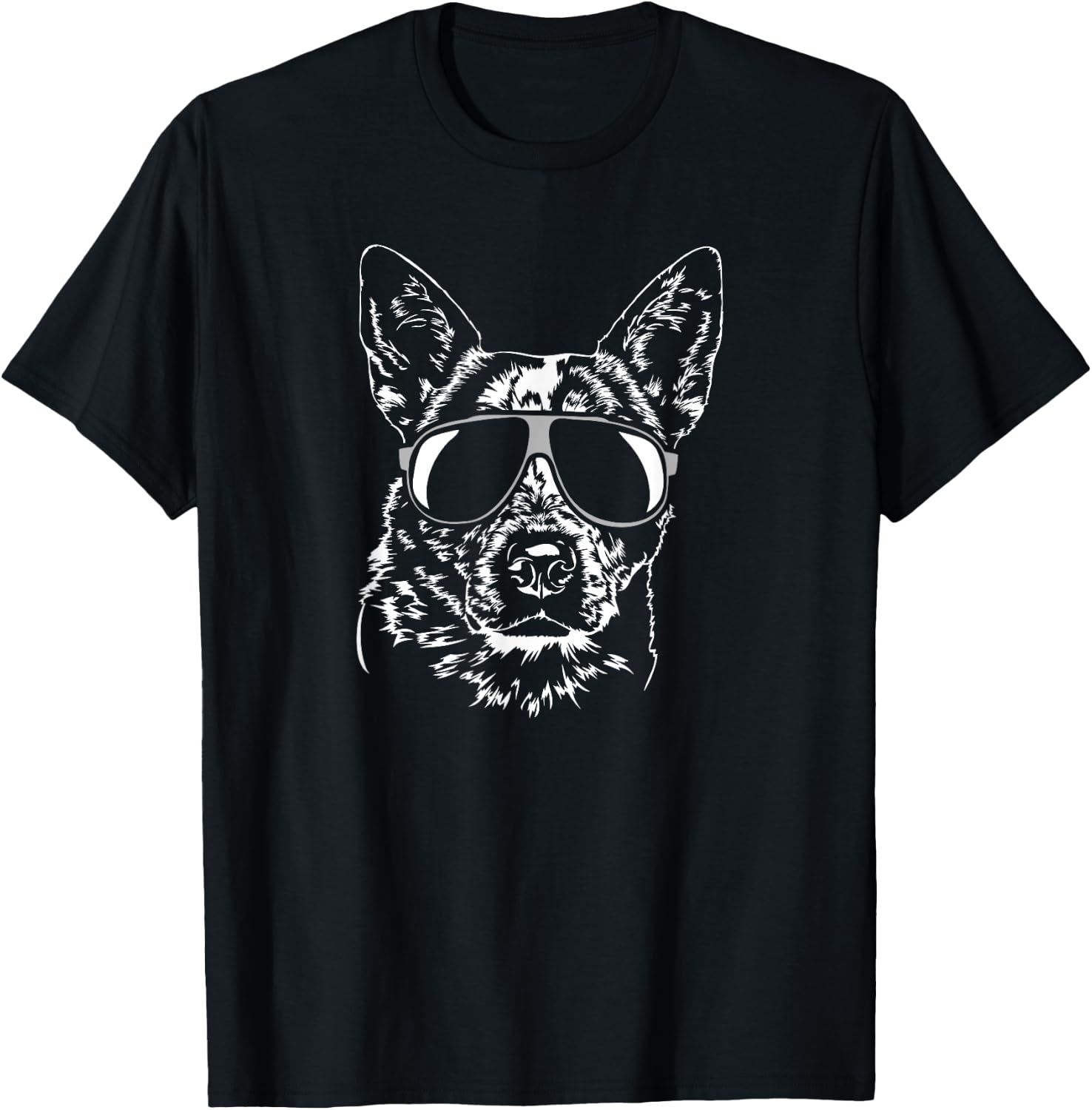 Funny Blue Heeler dog hund Shirt gift breed Women Girls Kids T-Shirt - T-Shirt | Black