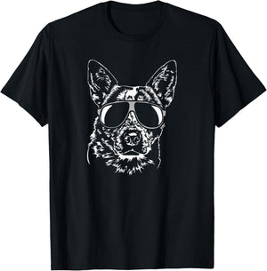 Funny Blue Heeler dog hund Shirt gift breed Women Girls Kids T-Shirt - T-Shirt | Black