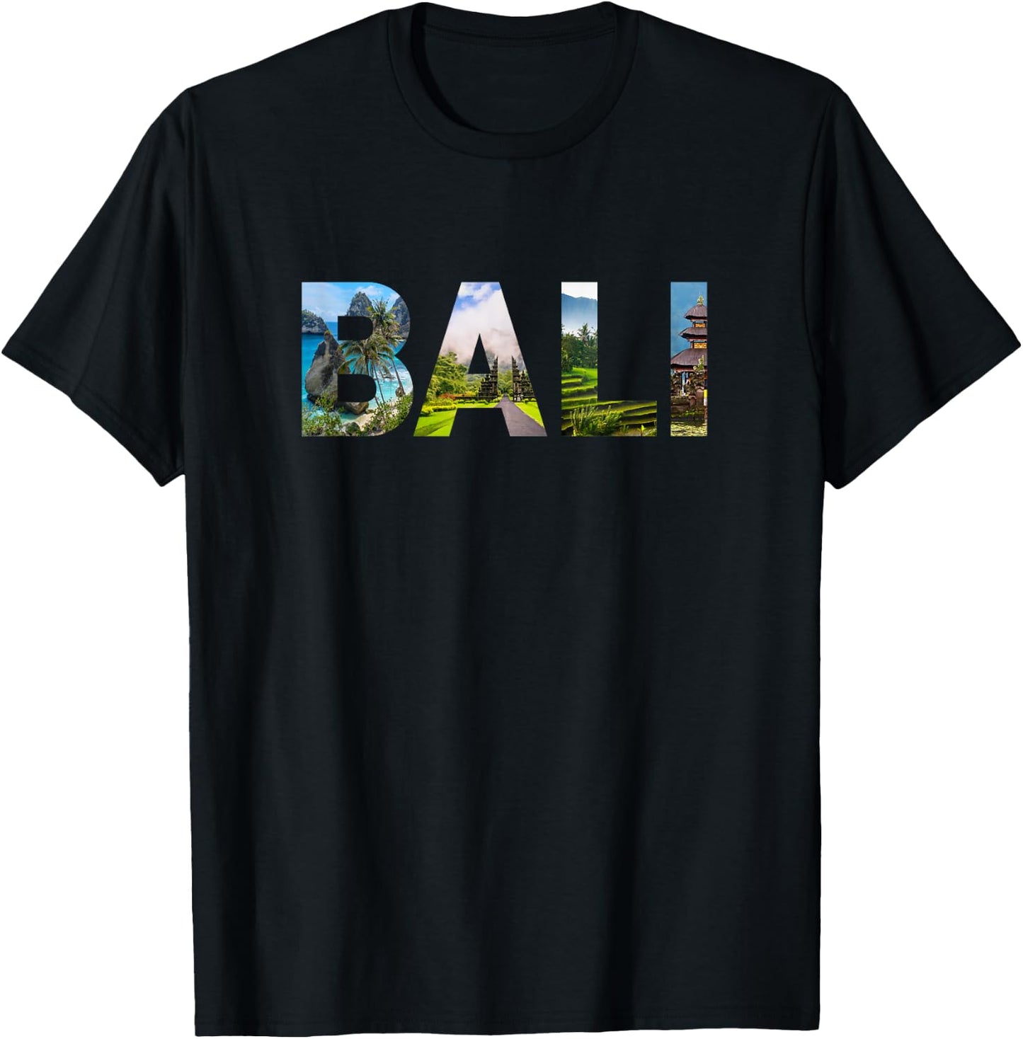 Weltreisender Südostasien Wahrzeichen Indonesien Bali T-Shirt - T-Shirt | Black