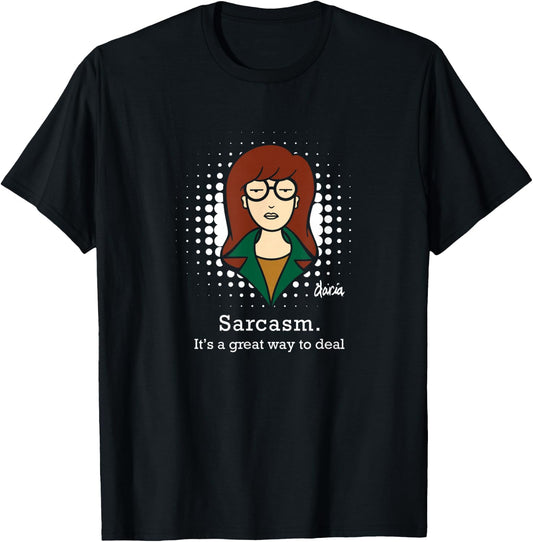 Mademark x Daria - Sarcasm. This is a great way to do business T-Shirt - T-Shirt | Black