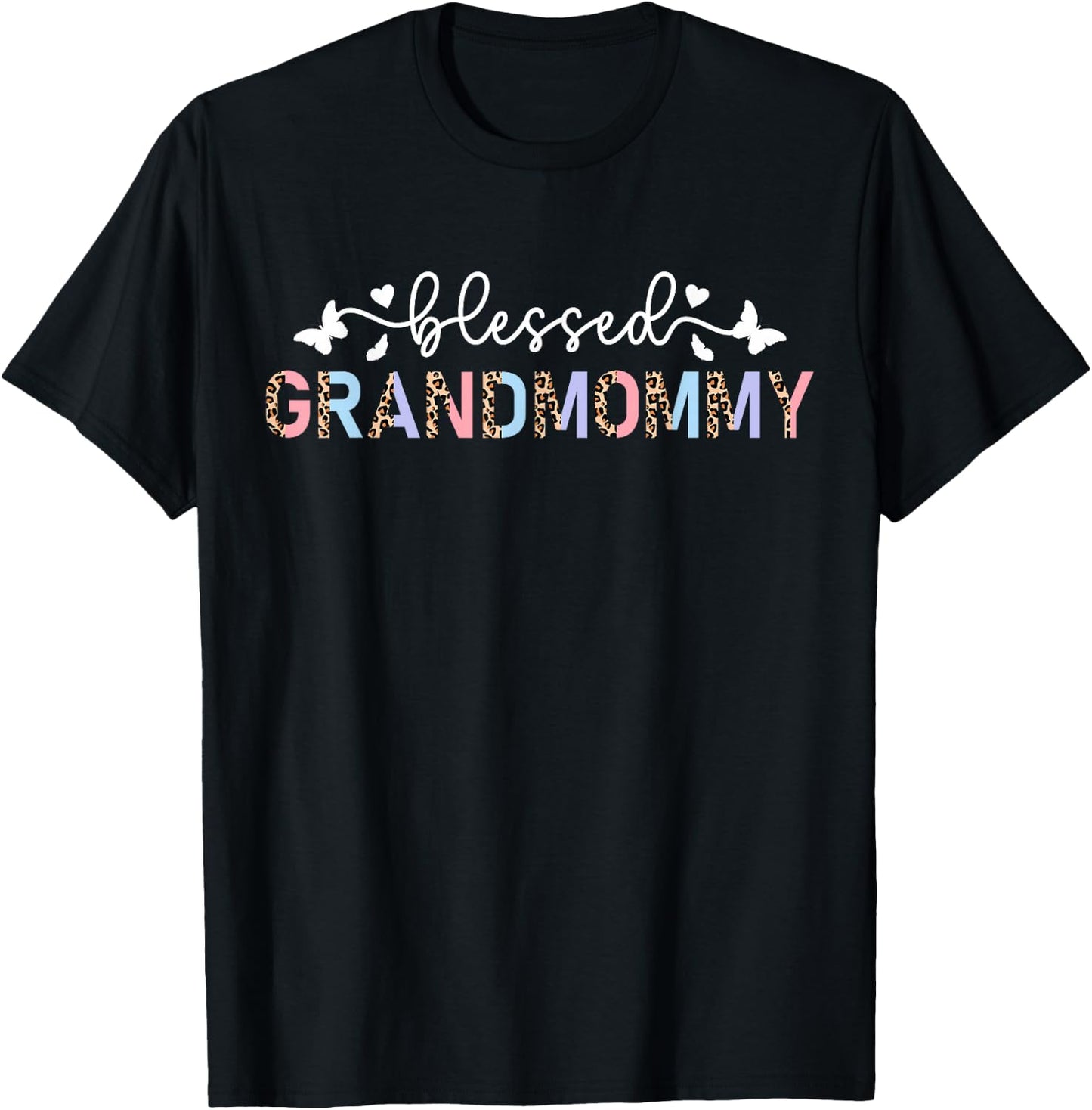 Blessed Grandmommy Grandma Grandmommy Grandmother T-Shirt - T-Shirt | Black