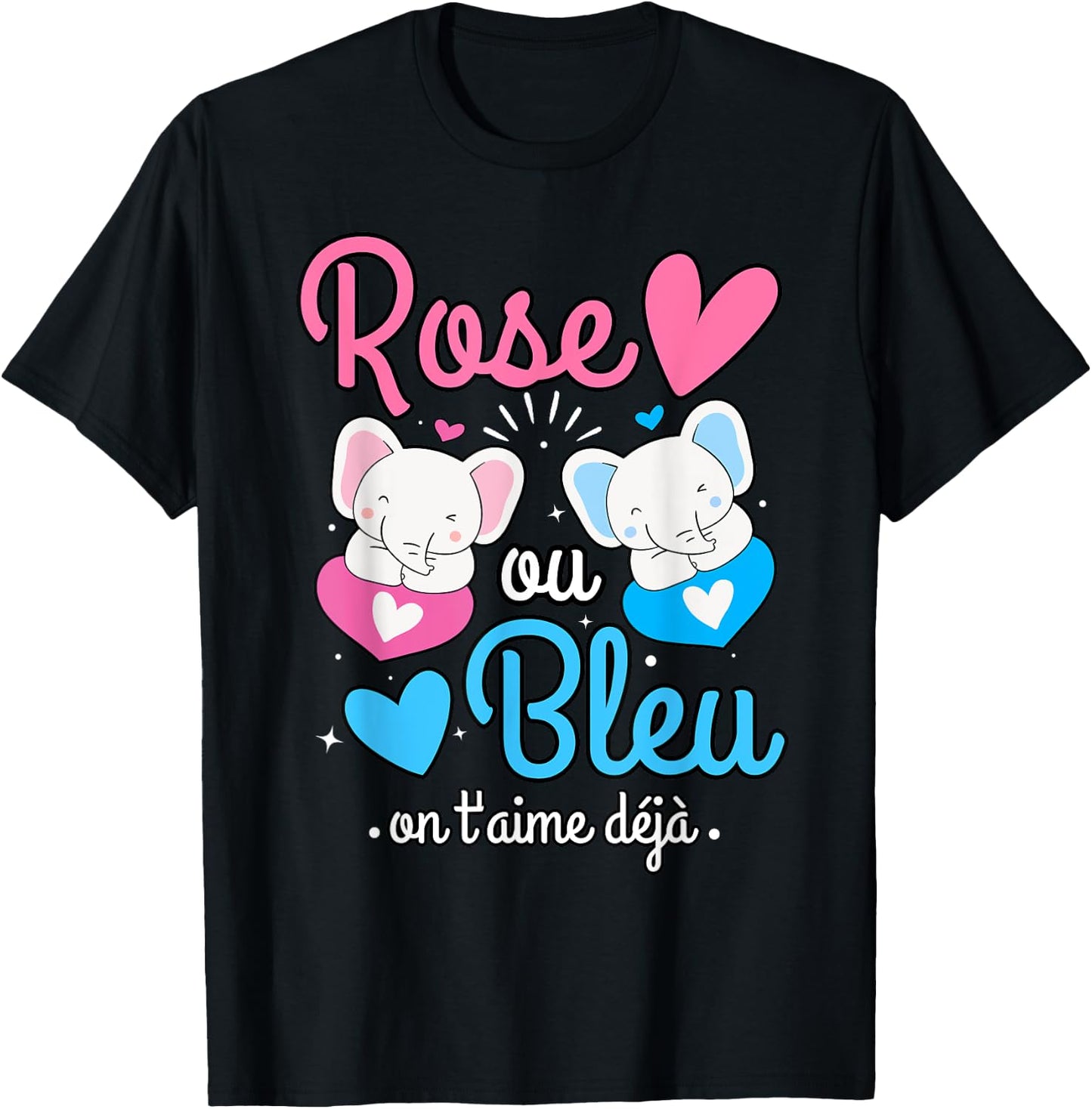 Baby shower surprise gender reveal baby sex announcement , Black, S T-Shirt - T-Shirt | Black