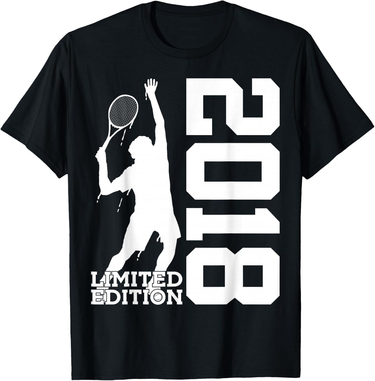 8. Geburtstag Tennis Limited Edition 2018 T-Shirt - T-Shirt | Black