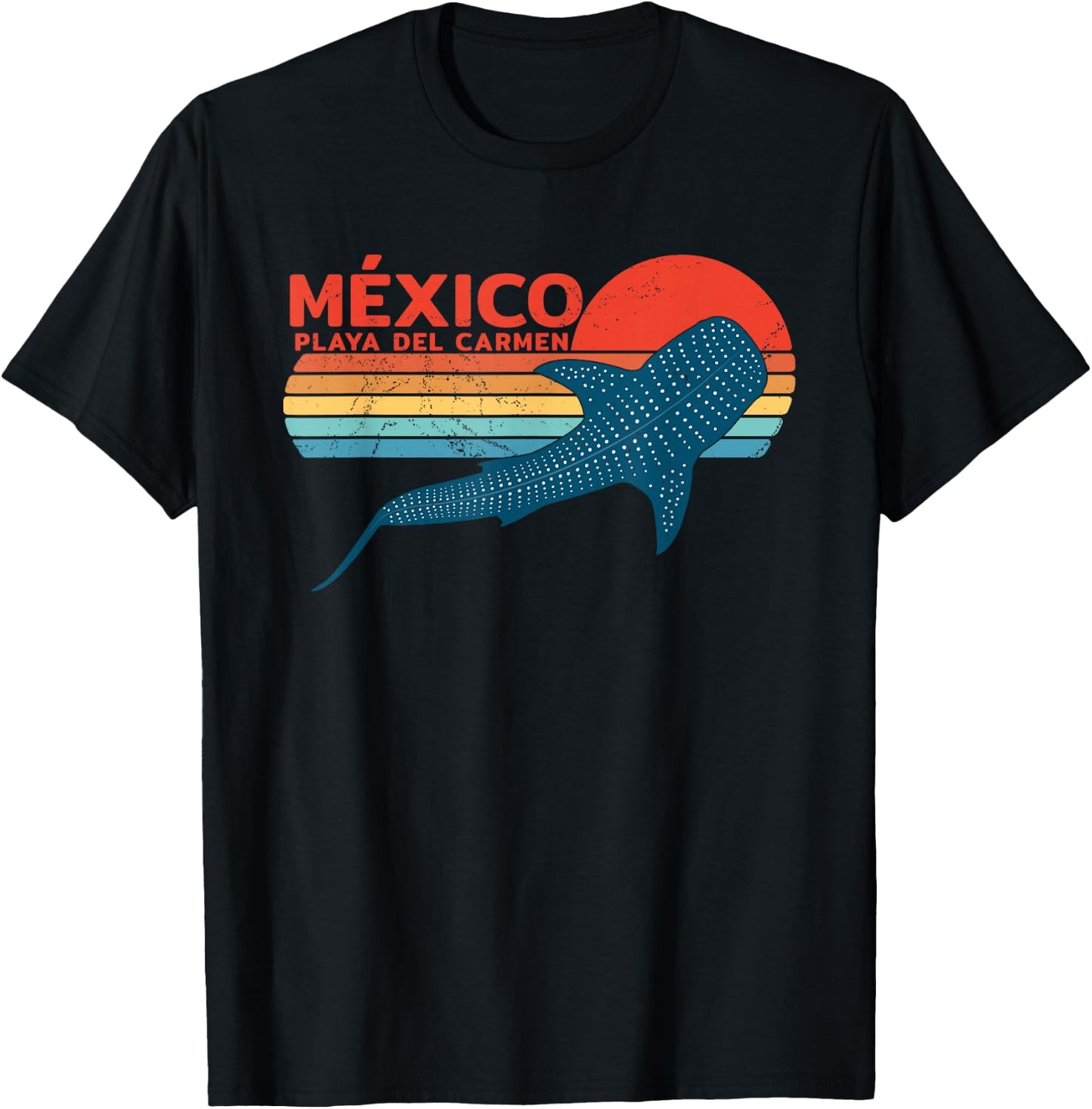 Whale Shark Playa del Carmen Mexico T-Shirt - T-Shirt | Black