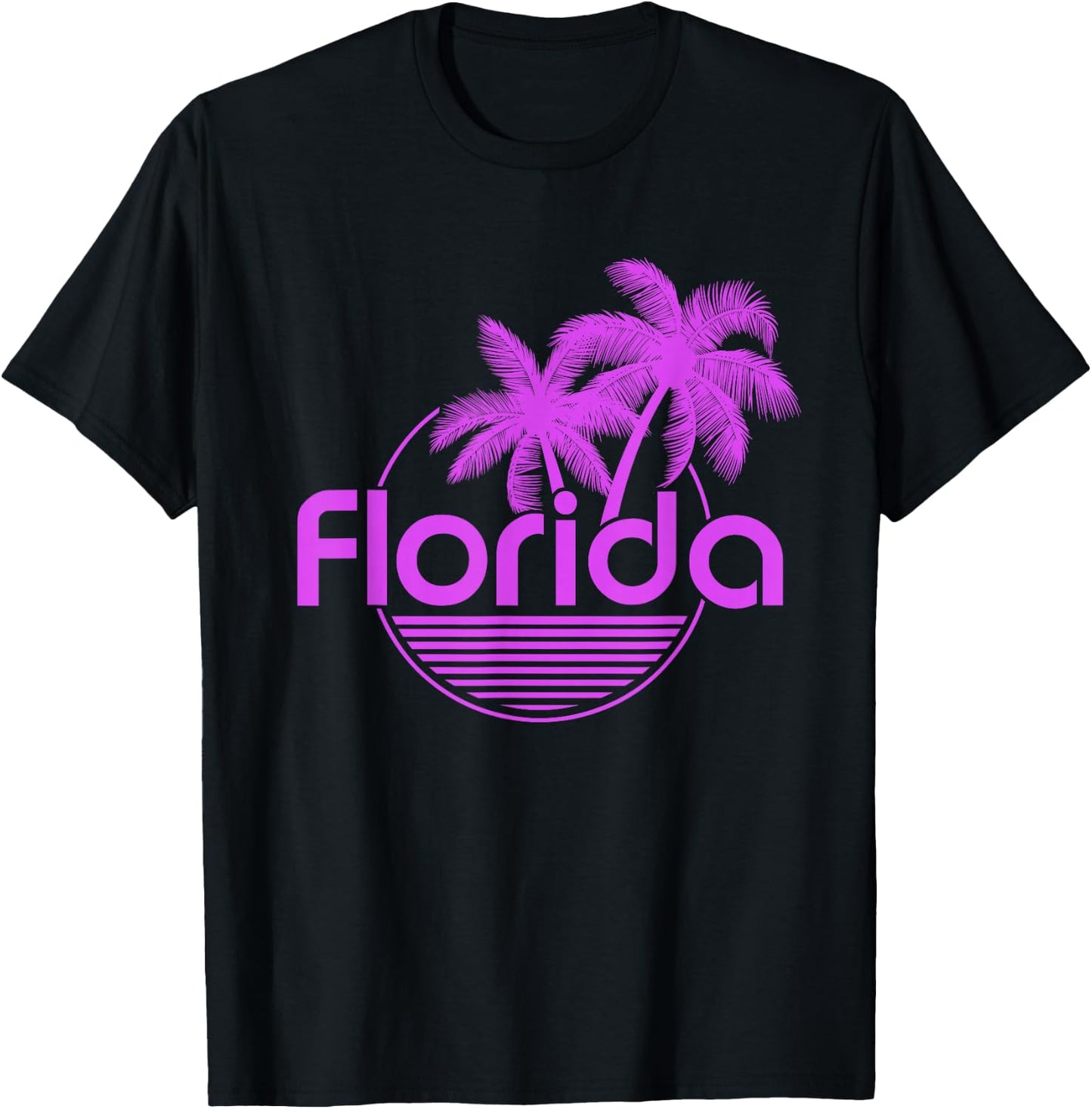 Florida FL Sunshine State Men Women Girls Kids T-Shirt - T-Shirt | Black