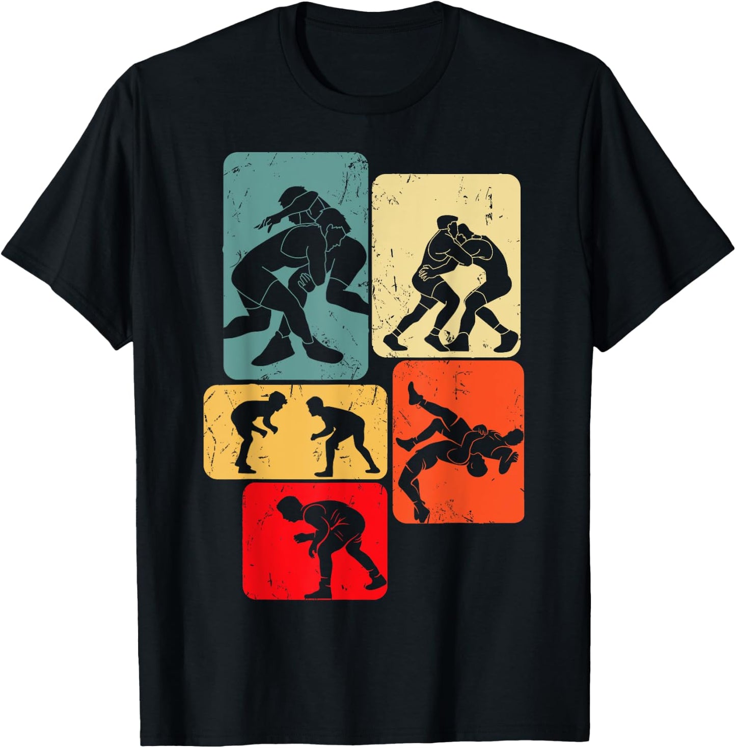 Wrestling Wrestling Child Man , Black, S T-Shirt - T-Shirt | Black