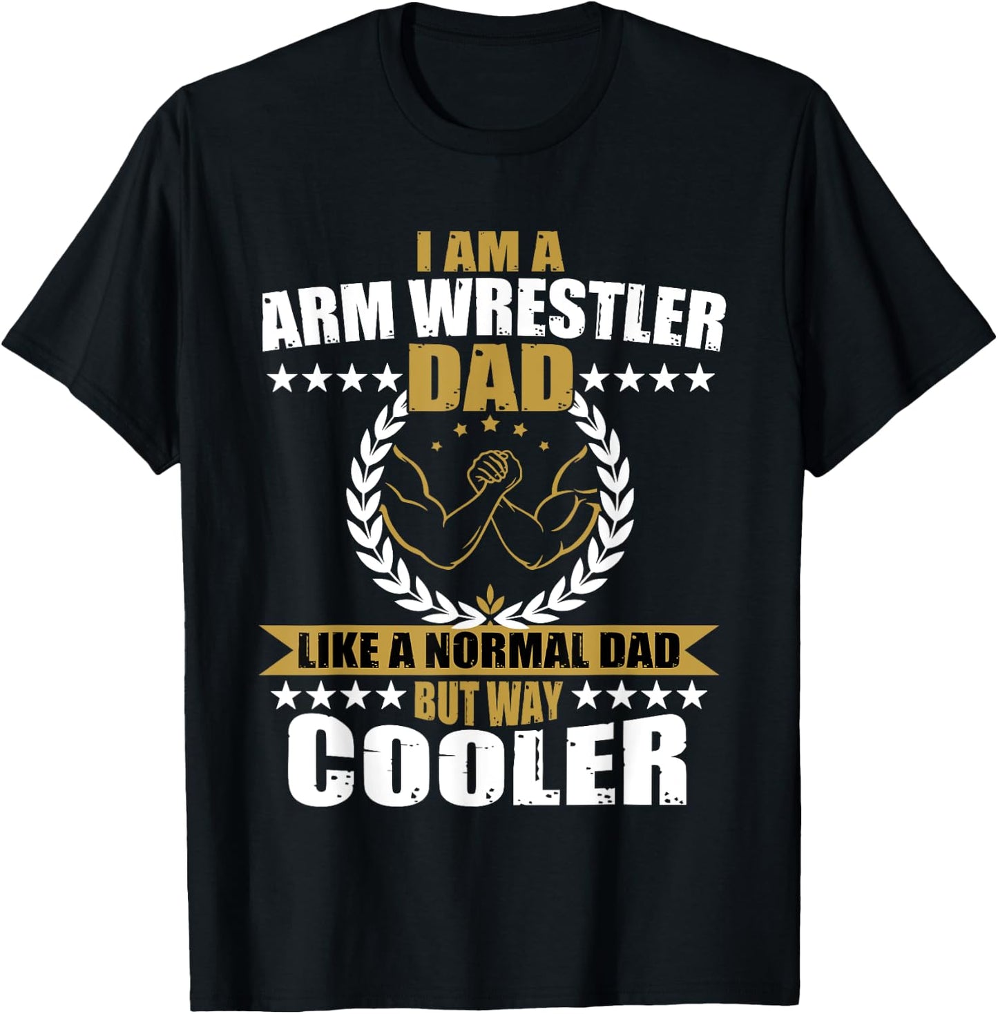Great Arm Press Father Gift Dad Muscle Fitness T-Shirt - T-Shirt | Black
