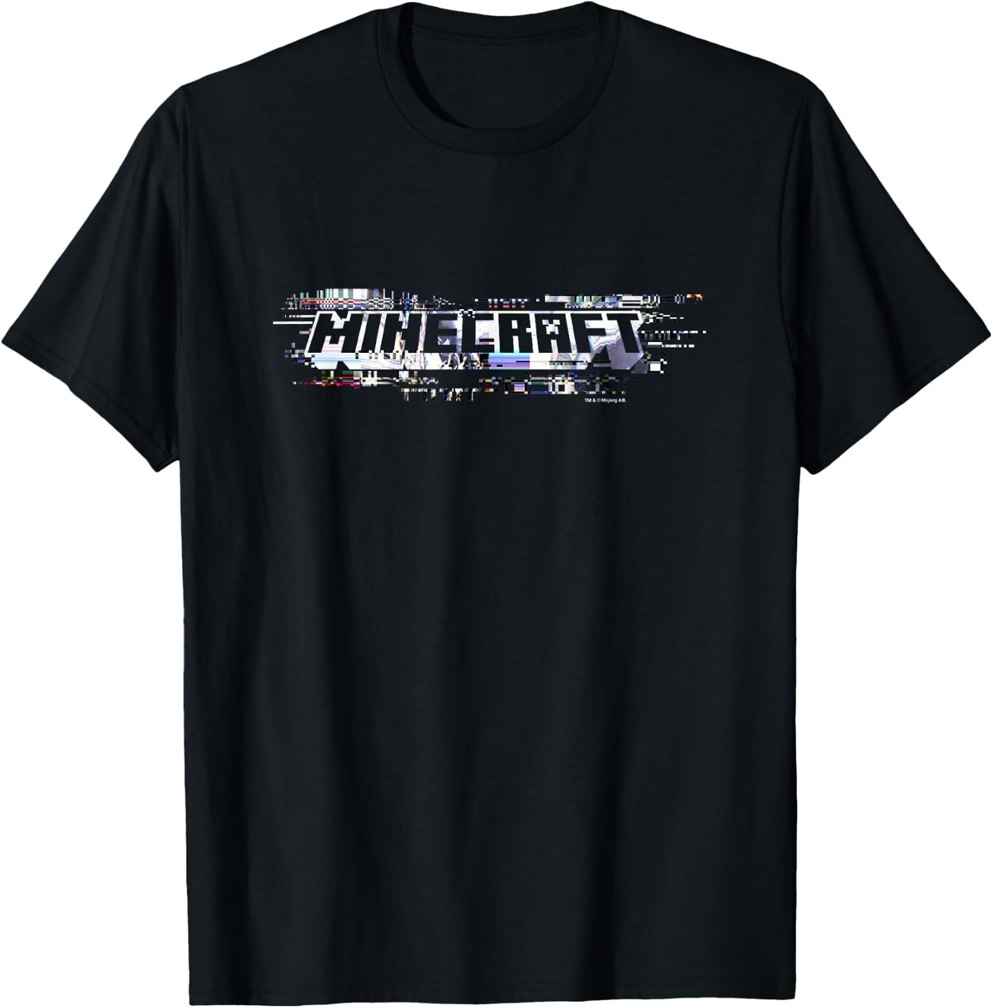 Minecraft Glitching Classic Logo T-Shirt - T-Shirt | Black