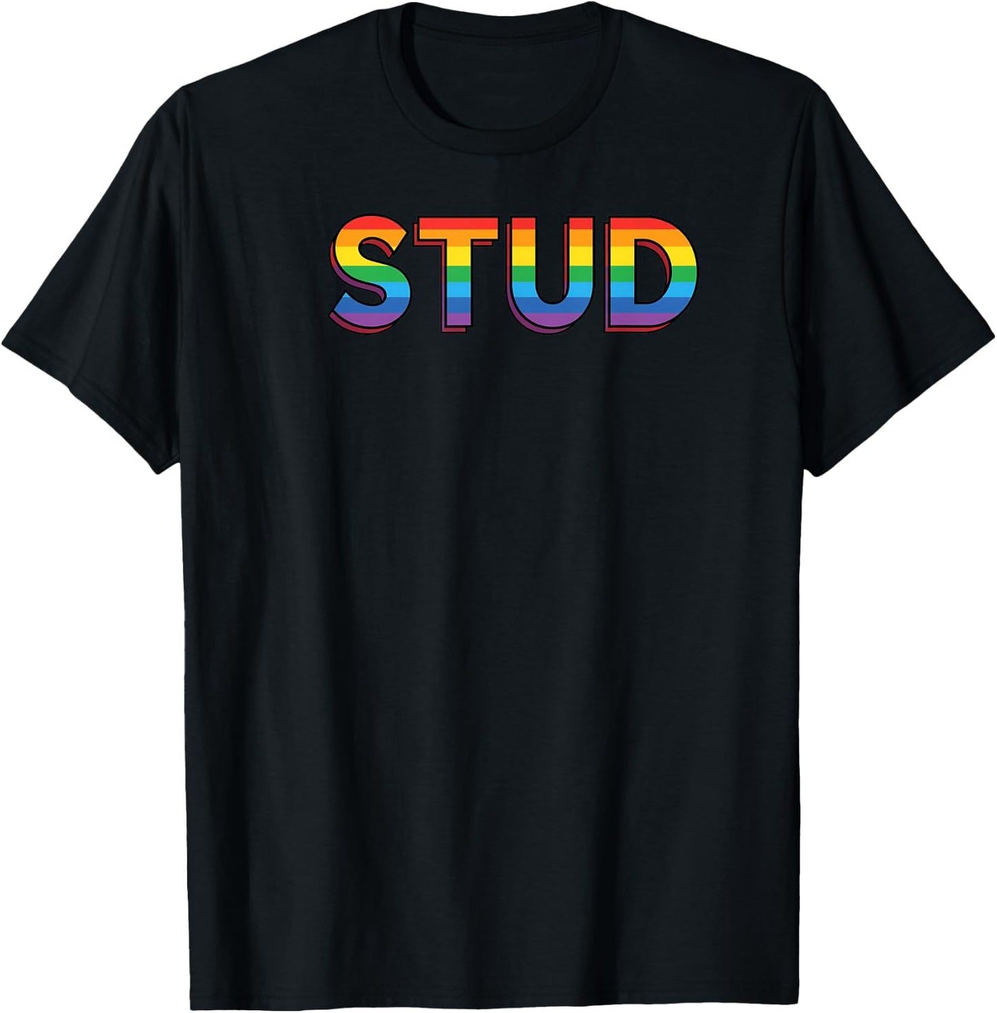 Stud - Lesbian Gifts T-Shirt - T-Shirt | Black