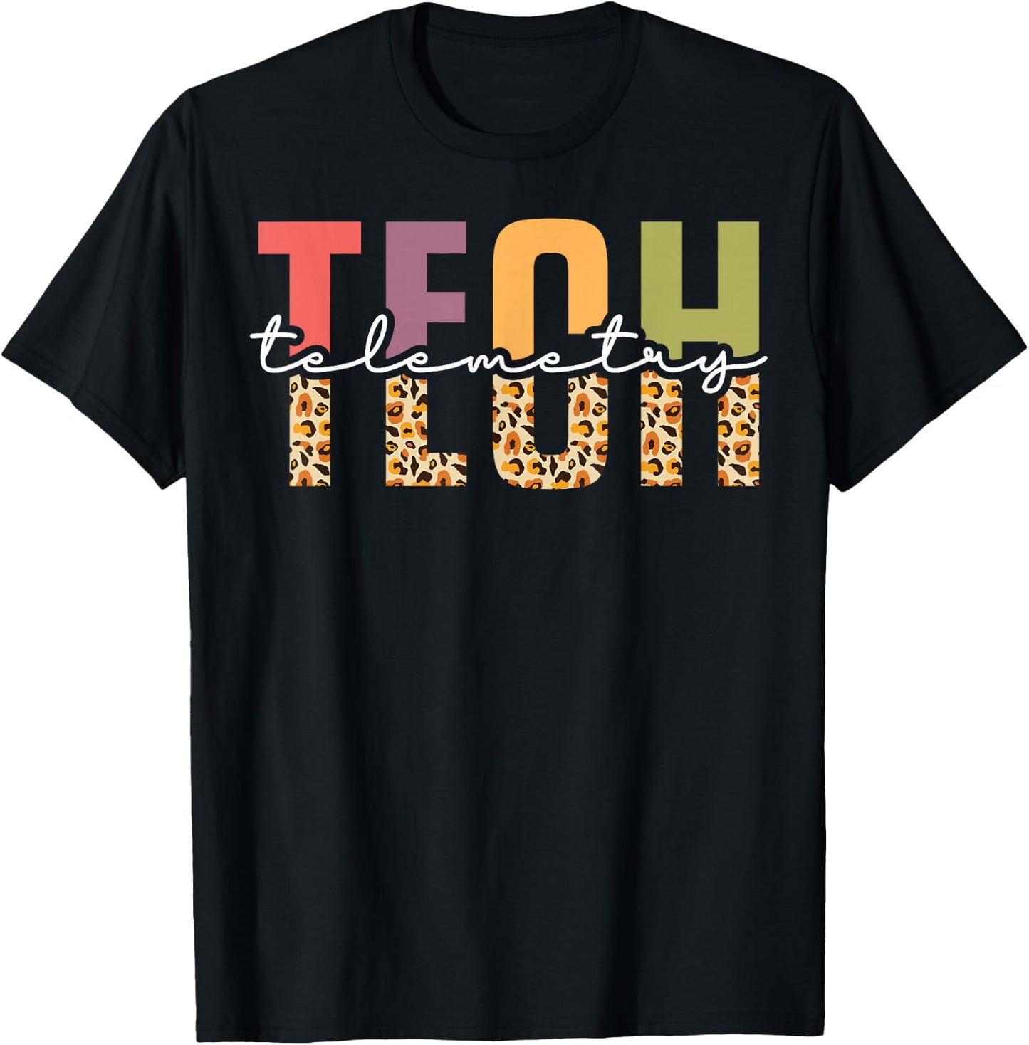 Telemetry Tech Appreciation Leopard T-Shirt - T-Shirt | Black