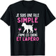 I am a simple girl I love dogs aperitif funny dog T-Shirt - T-Shirt | Black