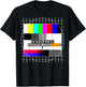 90er Outfit & 80er Motto Party Oldschool Geschenk Testbild Sendepause 90s Party 80s Outfit Costume Black Adult Small T-Shirt - T-Shirt | Black