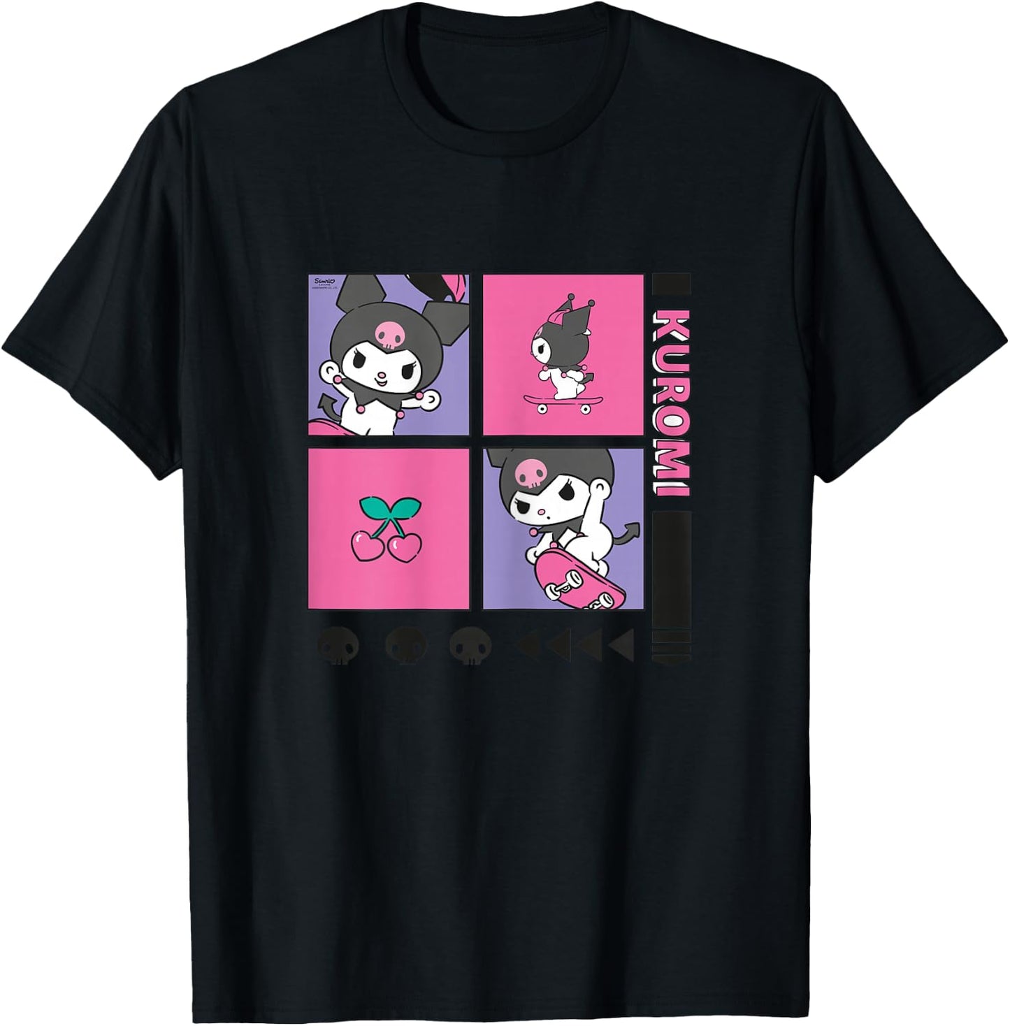 Hello Kitty - Kuromi Original Action T-Shirt - T-Shirt | Black