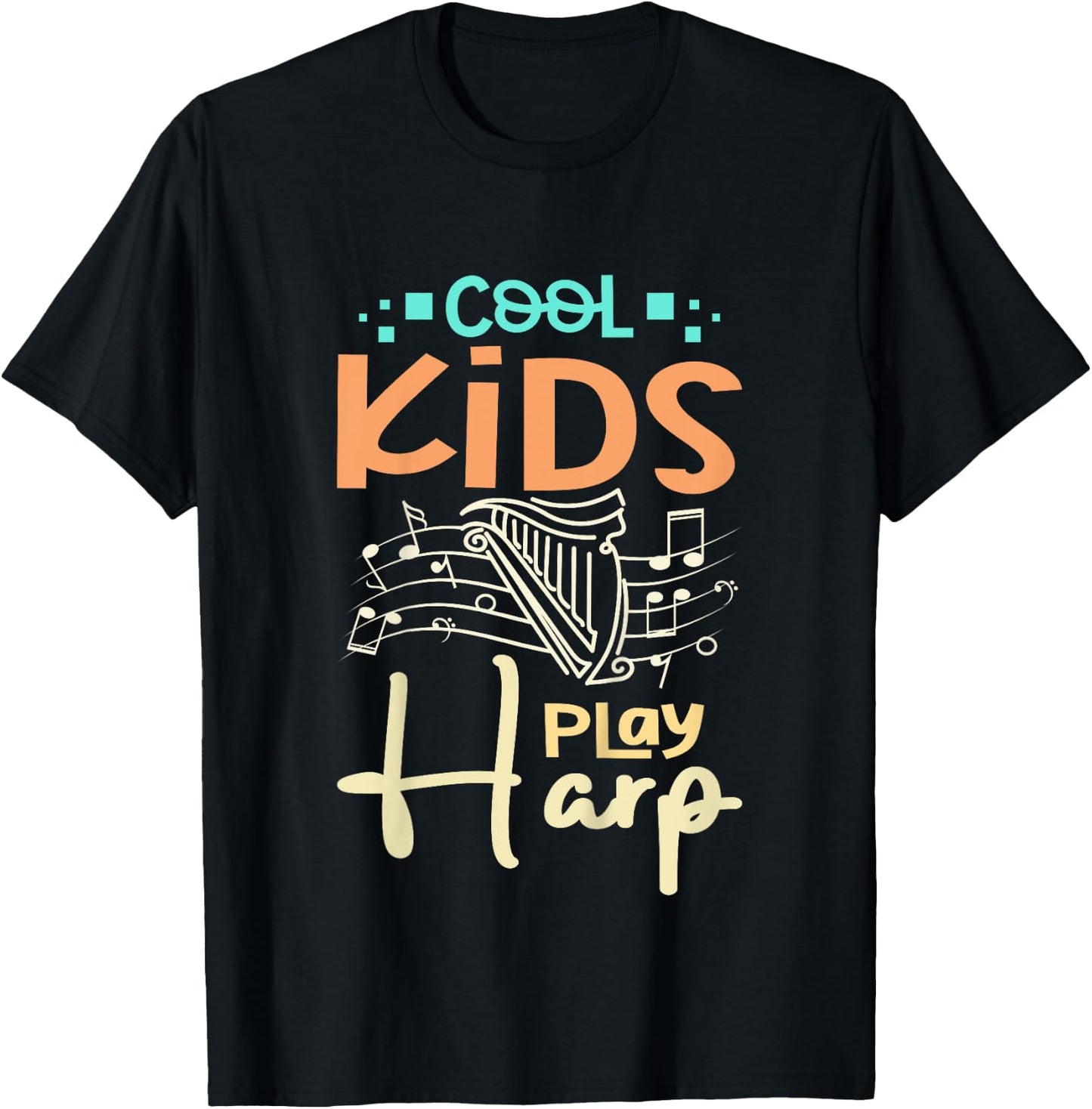 Enfant Harpe pour enfants cool T-Shirt - T-Shirt | Black