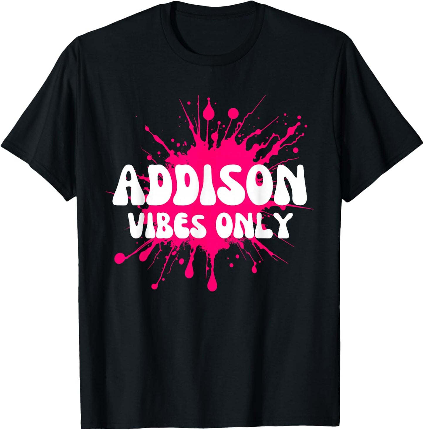 Addison Vibes Only T-Shirt - T-Shirt | Black