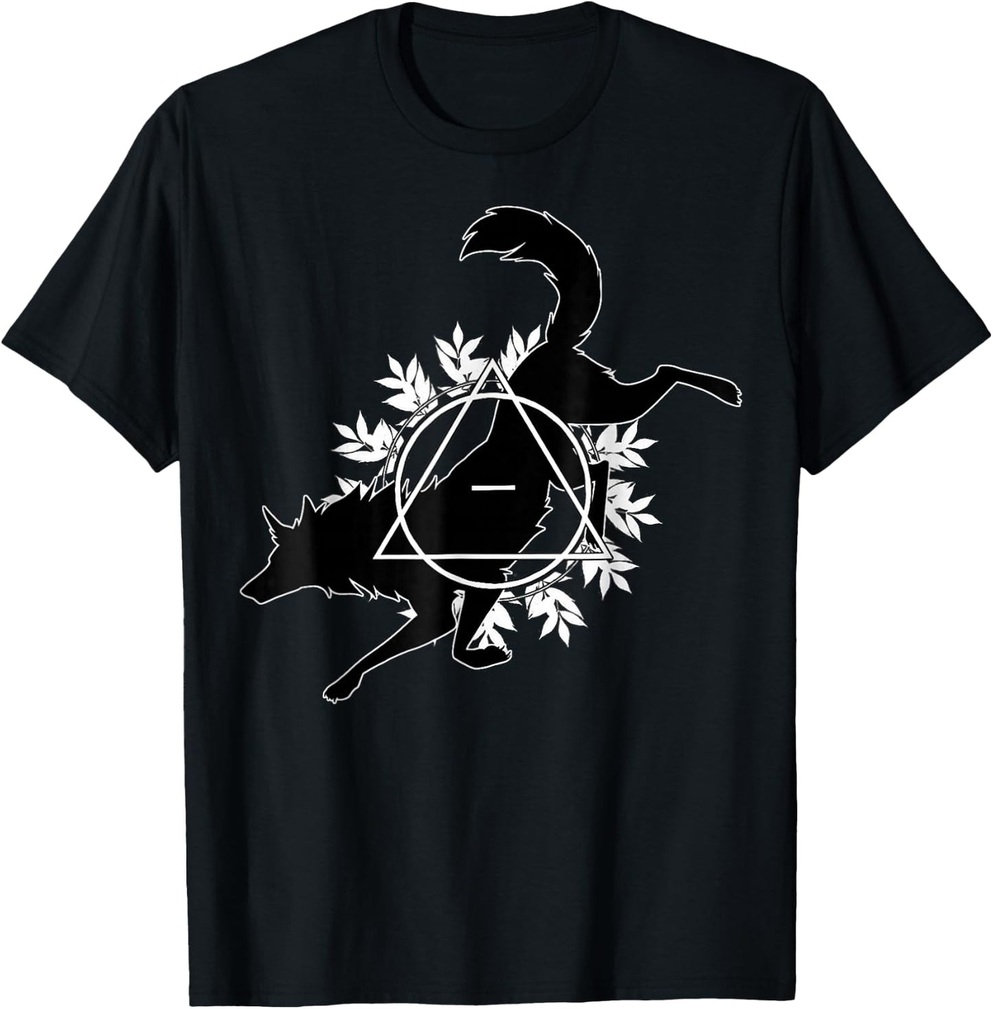 Wolf Heulen Berge Natur Tier Kunst Tierliebhaber Wolf , black T-Shirt - T-Shirt | Black