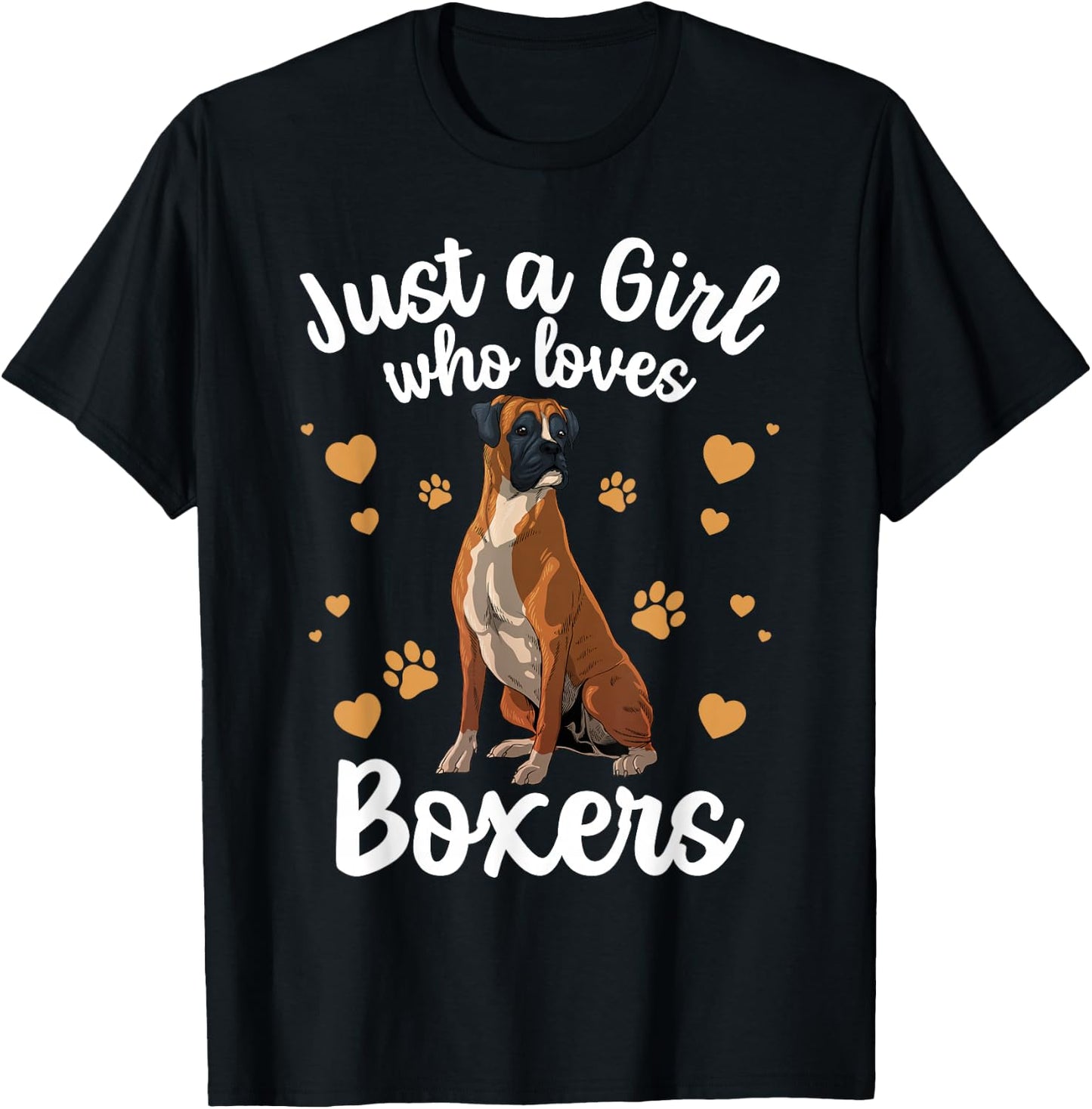 Cool Boxer Dog For Girls Women Kids Dog Trainer Boxer Lovers T-Shirt - T-Shirt | Black