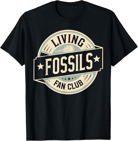 Living Fossils Fan Club Horseshoe Crabs T-Shirt - T-Shirt | Black