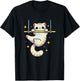Hang In There Aerial Kitty Aerialist Cat Trapeze Men Women Kids T-Shirt - T-Shirt | Black