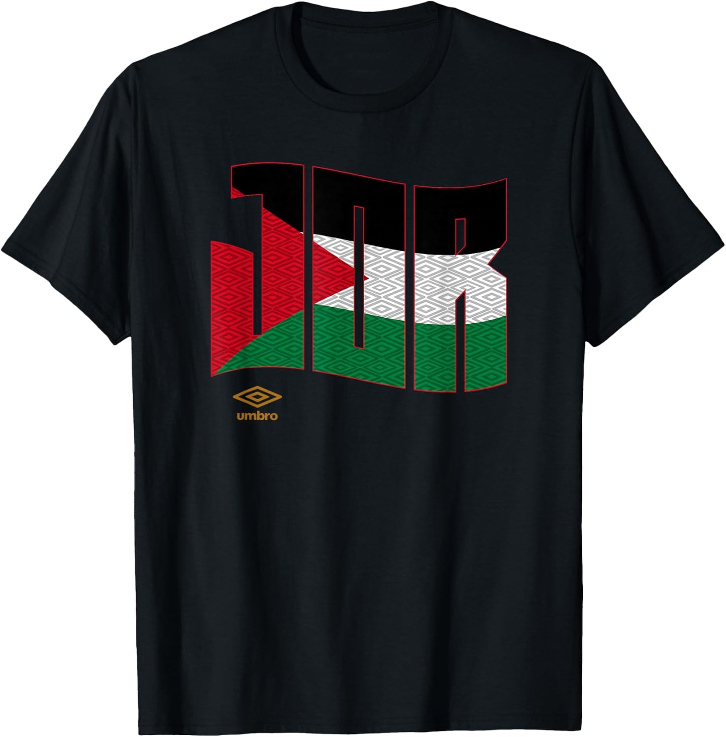 Umbro International Soccer Wavy Jordan Logo T-Shirt - T-Shirt | Black