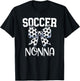Soccer Nonna - Soccer Grandma Game day - Italian - Bow T-Shirt - T-Shirt | Black