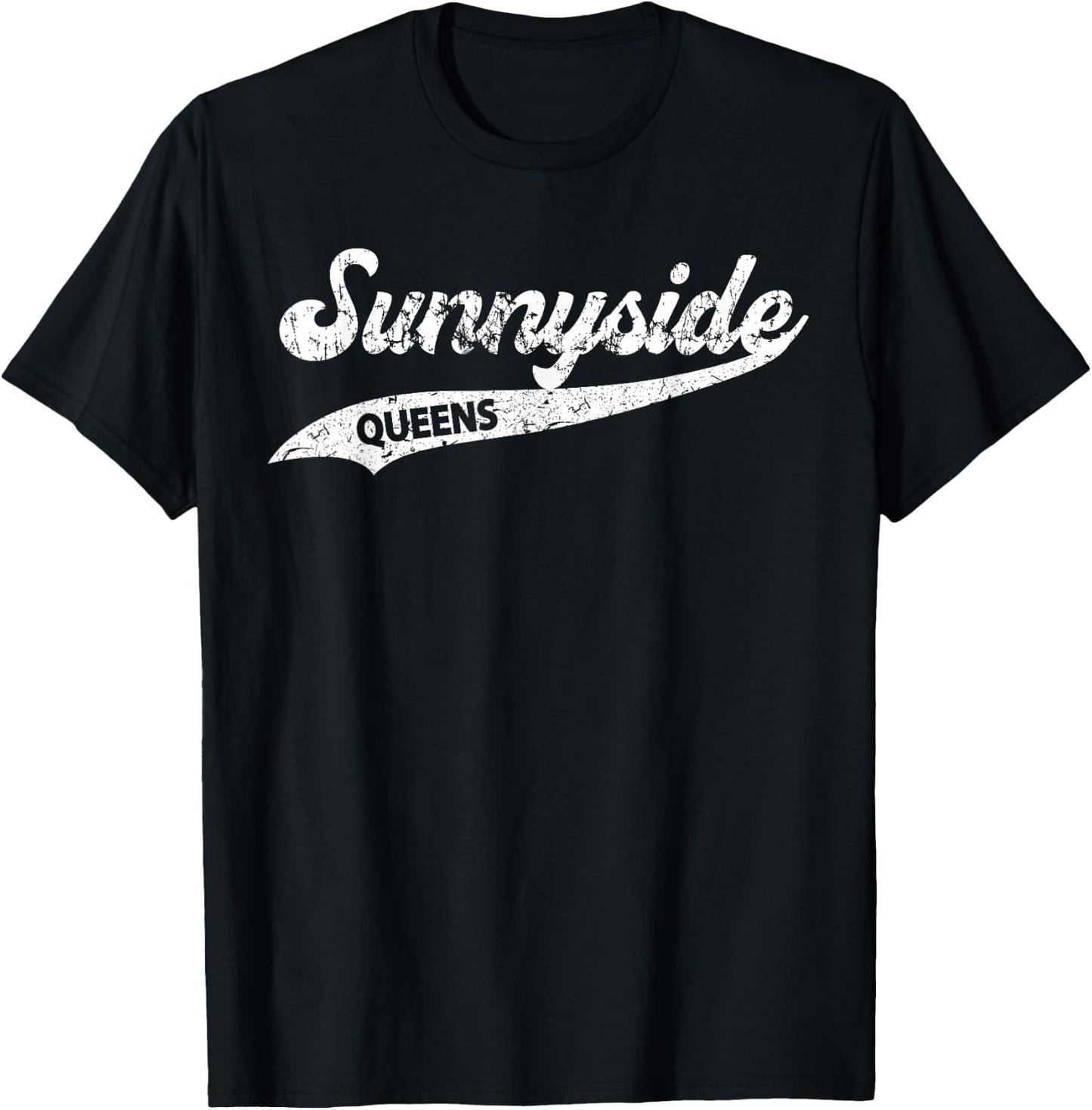 Sunnyside Queens Design T-Shirt - T-Shirt | Black