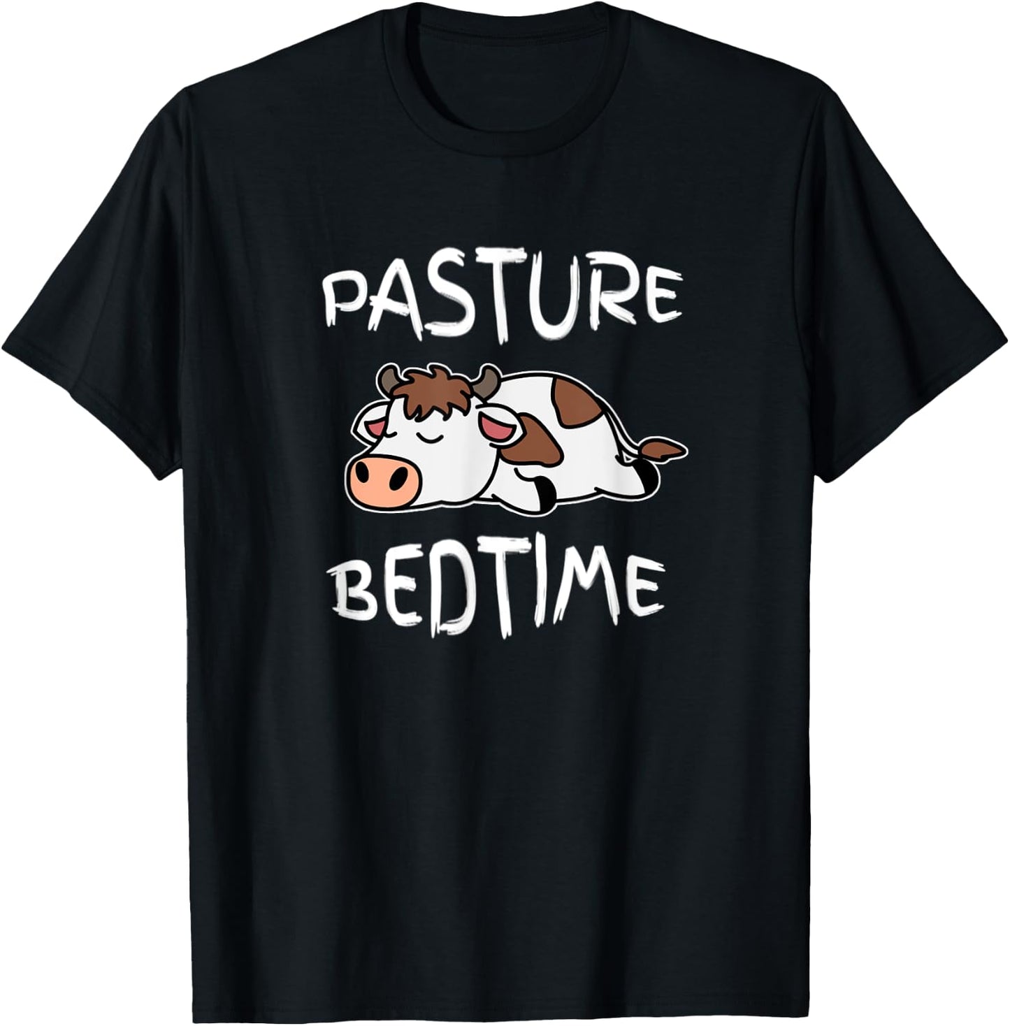 Cow Pasture Bedtime Pajama for Bedtime T-Shirt - T-Shirt | Black